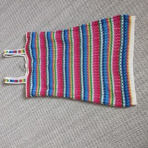 GAP crochet mini dress in multicolor. Size small. NWT.